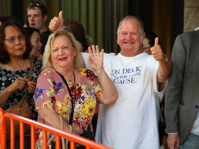 Huge lines for the opening day of The Star Casino. Picture David Clark