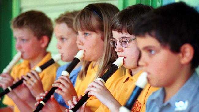 You can see the Ode To Joy on their cute little faces. Picture: Troy Snook 