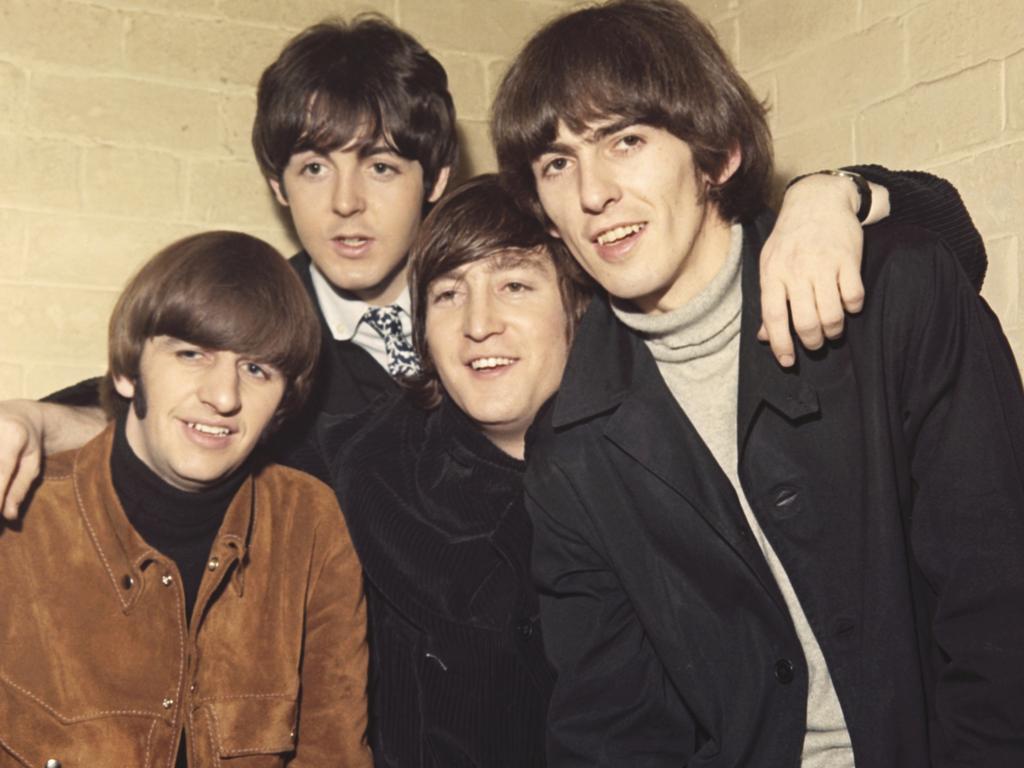 The Beatles in 1965: (Left to right) Ringo Starr, Paul McCartney, John Lennon, George Harrison. Picture: Michael Ochs Archives/Getty Images