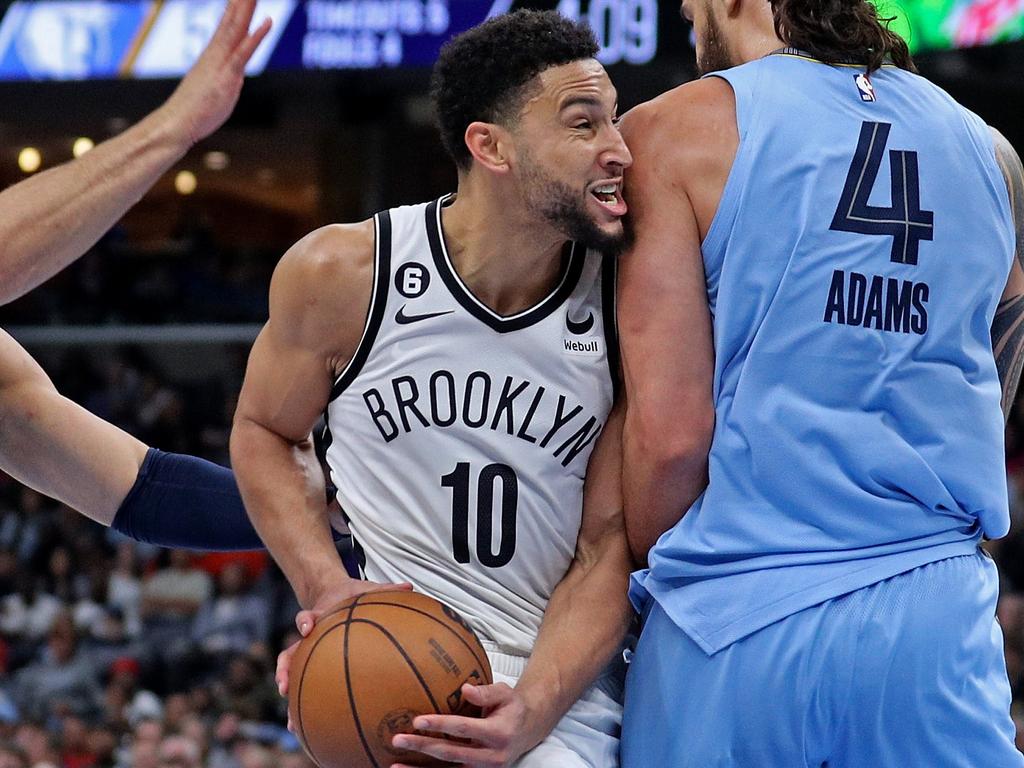 Ben Simmons was left fuming after the Nets’ clash with Grizzlies. Picture: Getty Images/AFP