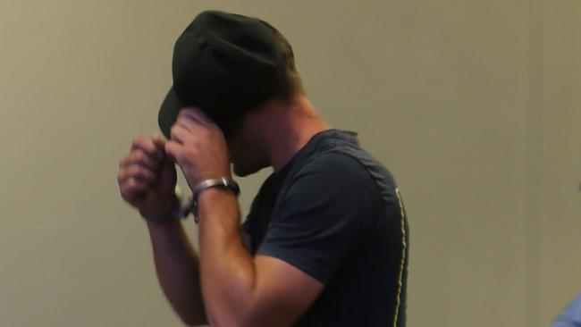 Caine Rootes after his arrest in March 2019. Picture: NSW Police