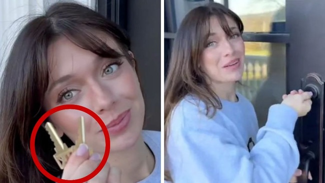 Woman forced to change locks after huge mistake. Picture: TikTok/Tabs Swatosh