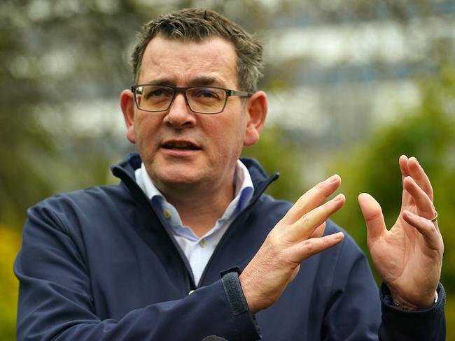 Former Victorian Premier Daniel Andrews said cancelling the Games was an easy decision. Picture: Luis Enrique Ascui