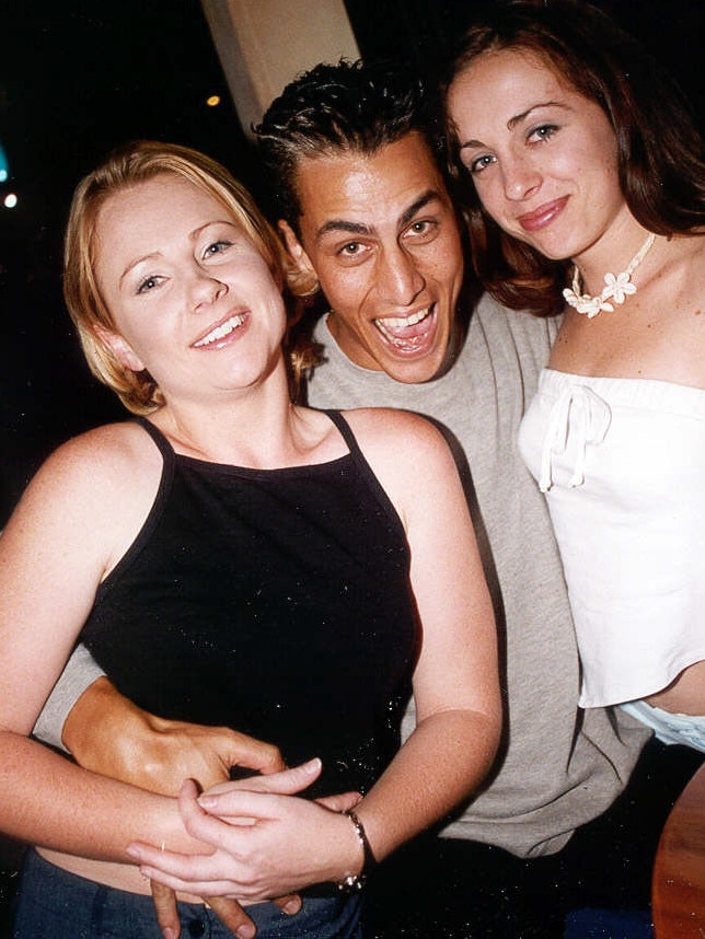 Julie Shipton, Mark Relada and Raquel Zahra at Melbas in 1999.