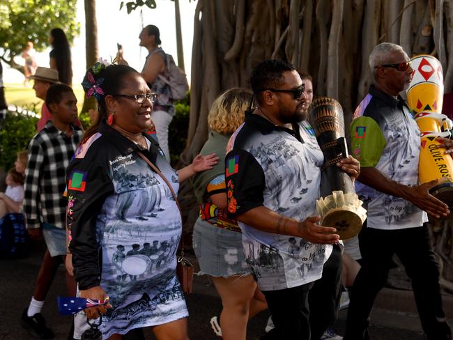 Anzac Day 2025. Strand parade in Townsville. Picture: Evan Morgan