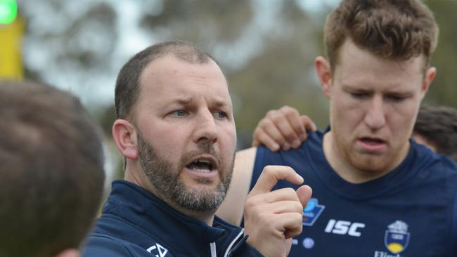 South coach Jarrad Wright had the Panthers primed at Noarlunga on Sunday. Picture: AAP/Brenton Edwards