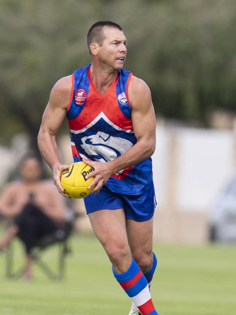 Ben Cousins plays for Queens Park Football Club at Queens Park Reserve. Picture: Simon Santi The West Australian