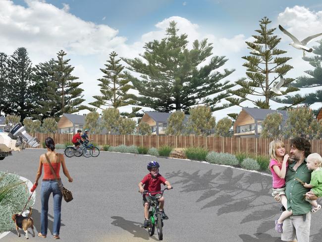 An artist's impressions of the Normanville Foreshore &amp; Jetty Caravan Park masterplan. Picture: Supplied