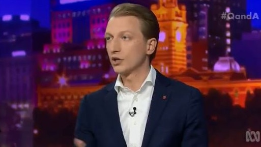 Senator James Paterson appears on the ABC's Q&A program.