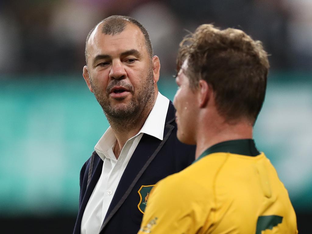 Michael Cheika copped a fair bit of criticism for the Wallabies’ first half.