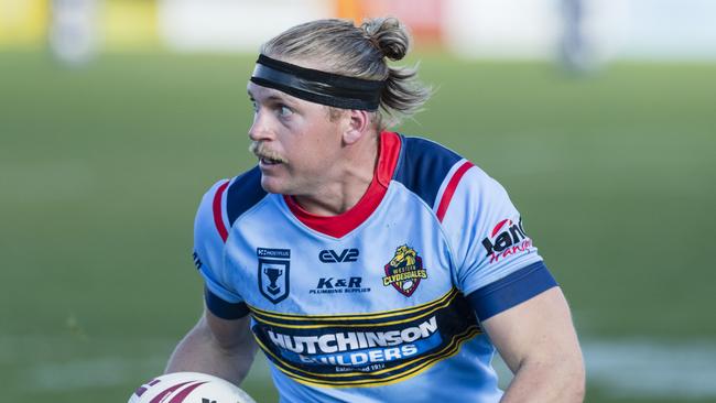 Mitchell Watson for Western Clydesdales against Devils in Hostplus Cup rugby league round 20 at Clive Berghofer Stadium, Saturday, August 5, 2023. Picture: Kevin Farmer
