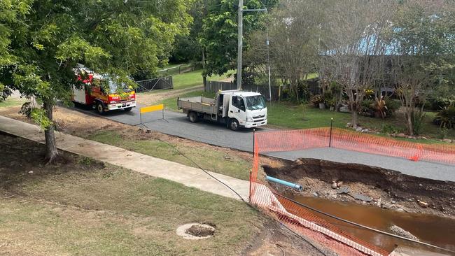 Goomeri resident Jennifer Jackson said she “woke up smelling fuel” after a leak near her Maudsley St home. Photo: Jennifer Jackson