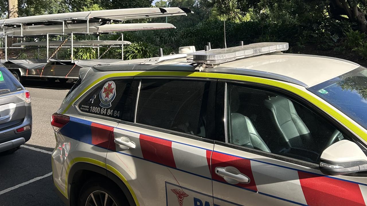 Ambulance emergency at Melb elite school rowing shed