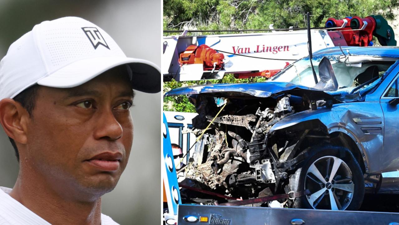 Tiger Woods car crash, accident, collision, injuries, compound leg ...