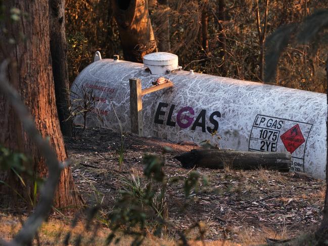 Photos from the ruins of Binna Burra Lodge in the hinterland after devastating bushfires. Photo: Andrew Wills