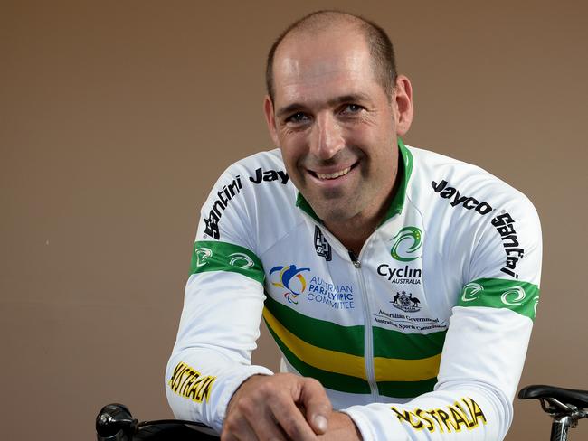 Kieran Modra is off to the Paralymics for Cycling. Picture Campbell Brodie.