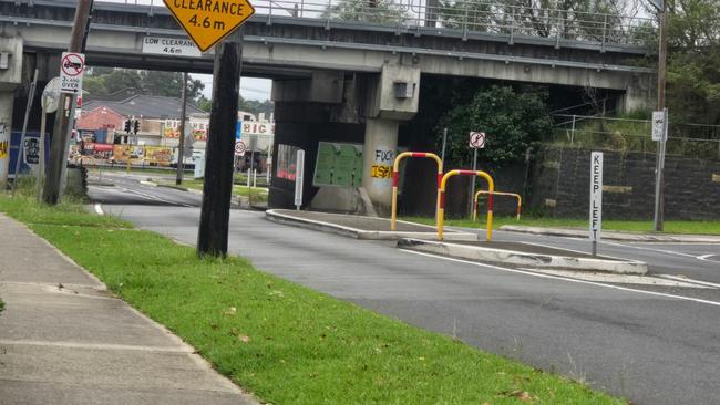 Islamophobic graffiti in Chester Hill, southwest Sydney, on Sunday. Picture: Supplied