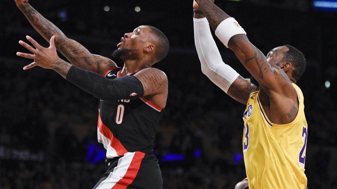 Damian Lillard had another huge performance, on an emotional night for the Lakers.