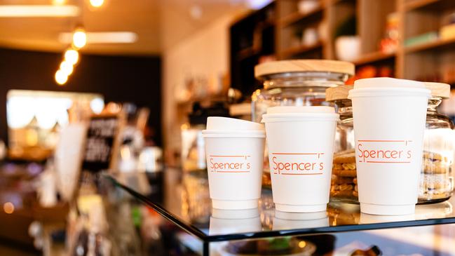 Takeaway coffee at Spencer’s. Picture: Linda Higginson