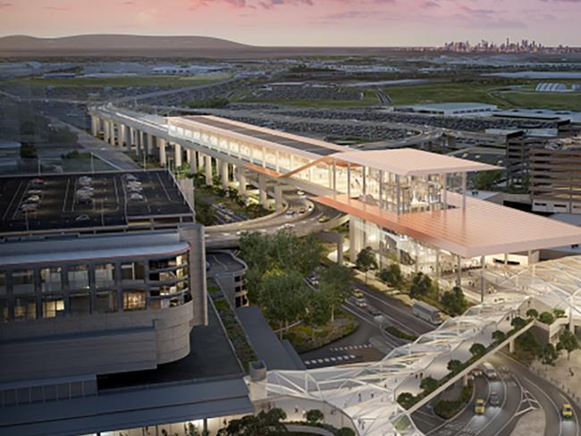 The review is looking into the Airport Rail Link among other infrastructure projects. Picture: BigBuild.vic.gov.au