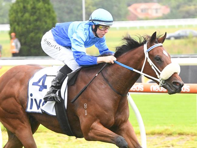 Eneeza ridden by Damian Lane wins the ive > Merson Cooper Stakes at Caulfield Racecourse on December 02, 2023 in Caulfield, Australia. (Photo by Brett Holburt/Racing Photos via Getty Images)