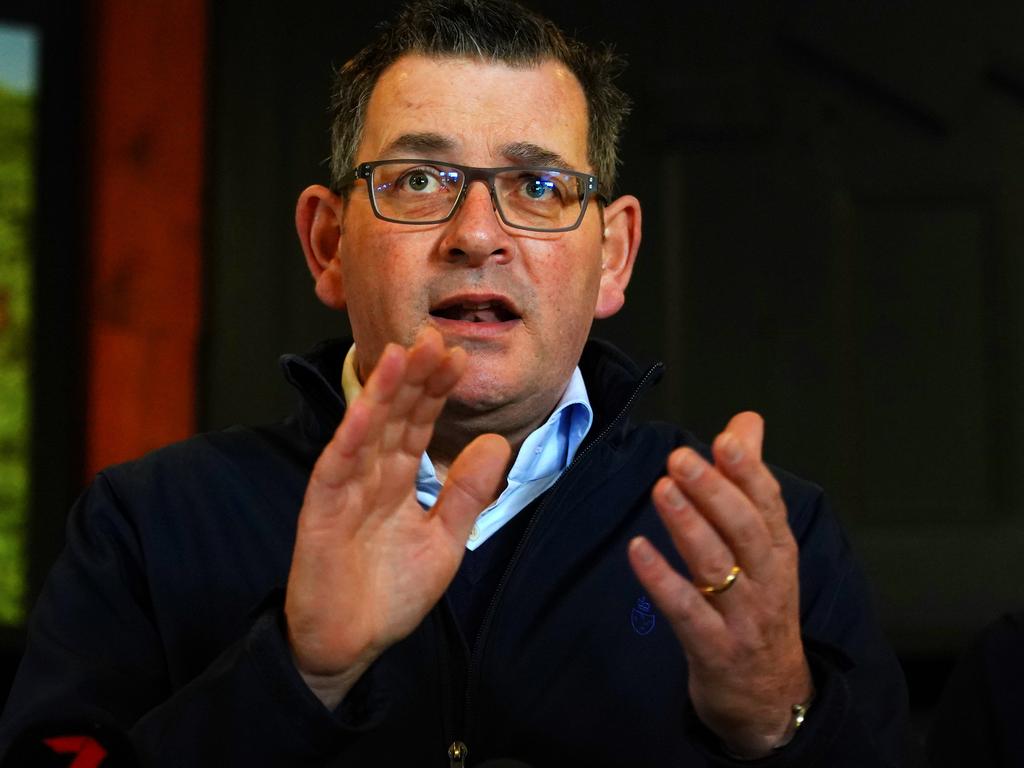 Former Victorian premier Dan Andrews. Picture: Luis Enrique Ascui