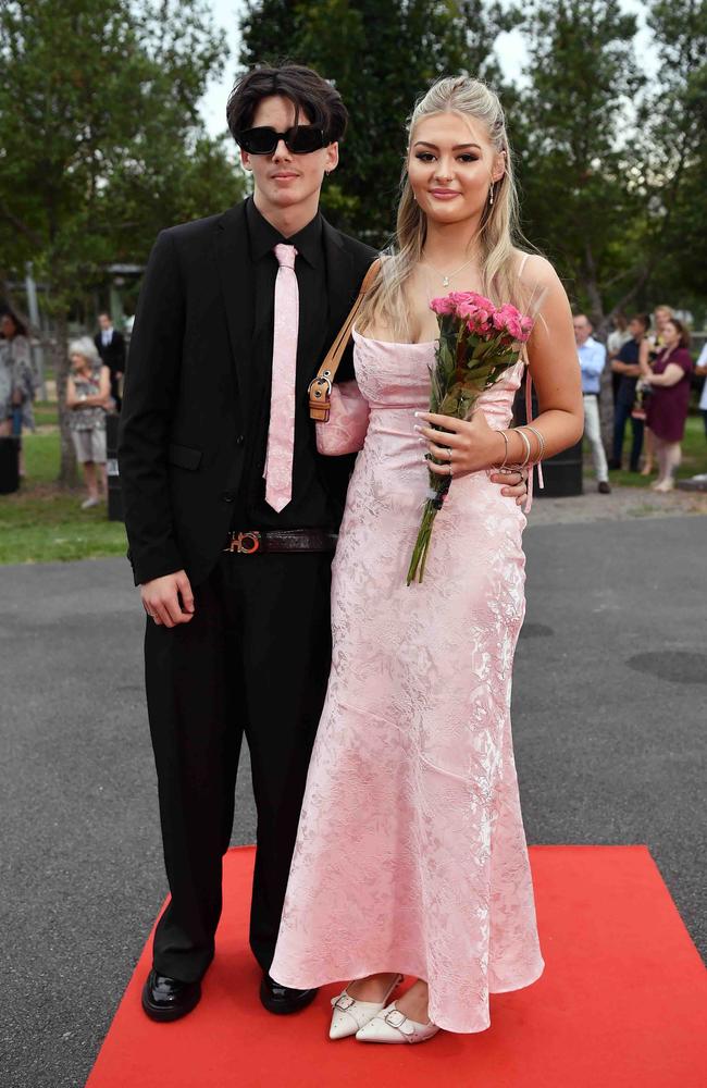 Michael Smith and Kate Farey at Nambour State College School Formal. Picture: Patrick Woods.