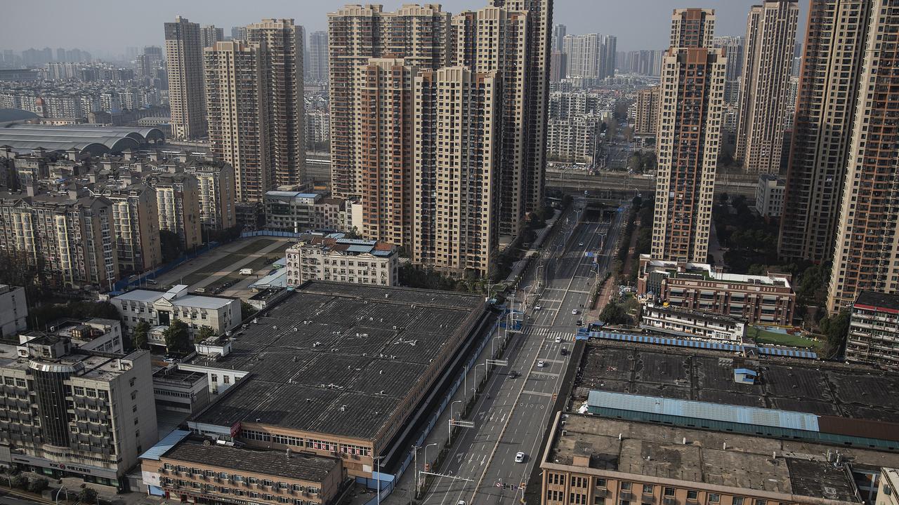 The view of Huanan Seafood Market, where the pandemic took hold. Picture: Getty Images