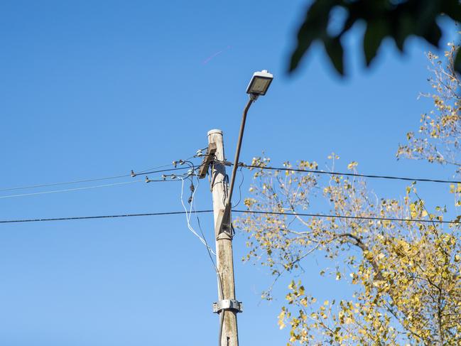 SYDNEY, AUSTRALIA - NewsWire Photos May 04, 2023 - A power line.Picture: NCA NewsWire / Christian Gilles