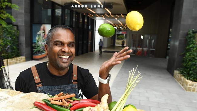 MasterChef 2018 winner Sashi Cheliah is opening a second eatery – Gaja Express, in Arbour Lane in the city. Picture: Tom Huntley