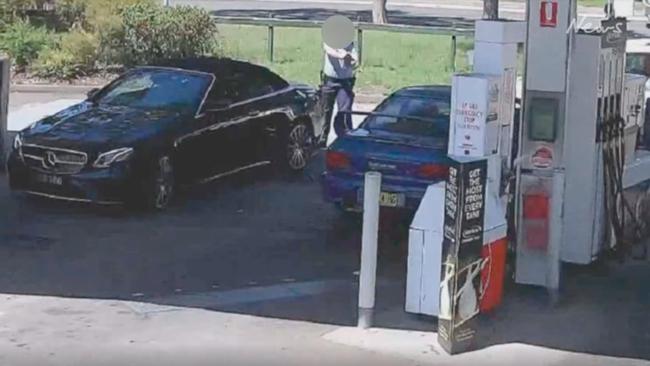 A police officer shot Harris in the leg.