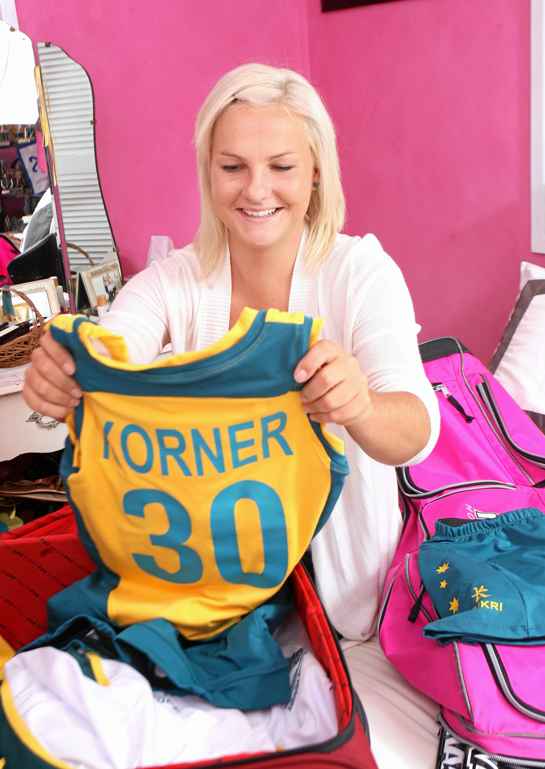 Former Australian player Amy Korner preparing for her Hockeyroos trip to Chile. Picture: Rob Williams