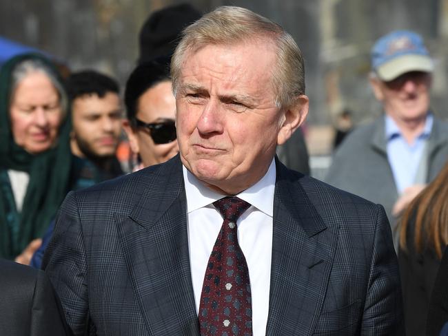 Former Liberal leader Simon Crean arrives for the State Memorial service for former Prime Minister Bob Hawke at the Sydney Opera House in Sydney, Friday, June 14, 2019. (AAP Image/Dean Lewins) NO ARCHIVING