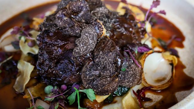 Braised beef cheek with truffles. Picture: Jenifer Jagielski