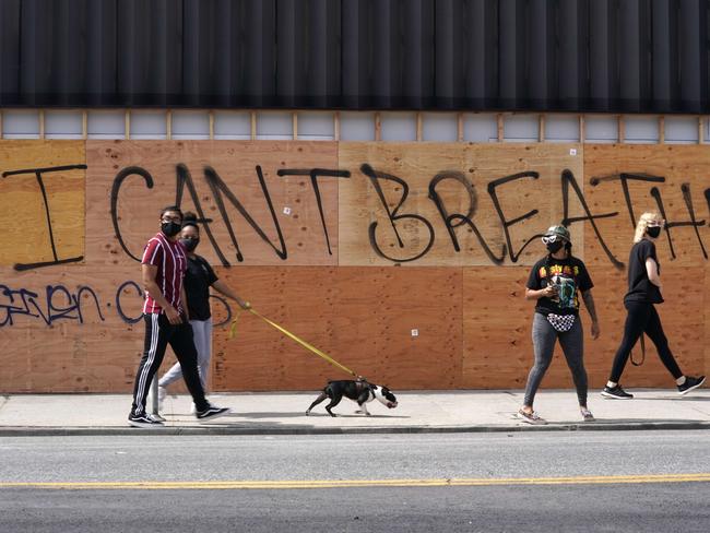 The National Guard has been deployed in Los Angeles and other major US cities to attempt to stem the tied of rising violence and unrest. Picture: AFP