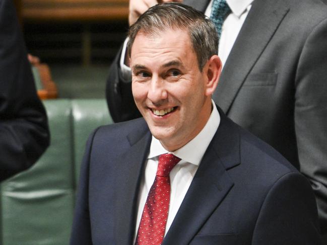 CANBERRA, Australia, NewsWire Photos. May 14, 2024: Federal Treasurer Jim Chalmers hands down the 2024-25 Federal Budget at Parliament House in Canberra. Picture: NCA NewsWire / Martin Ollman