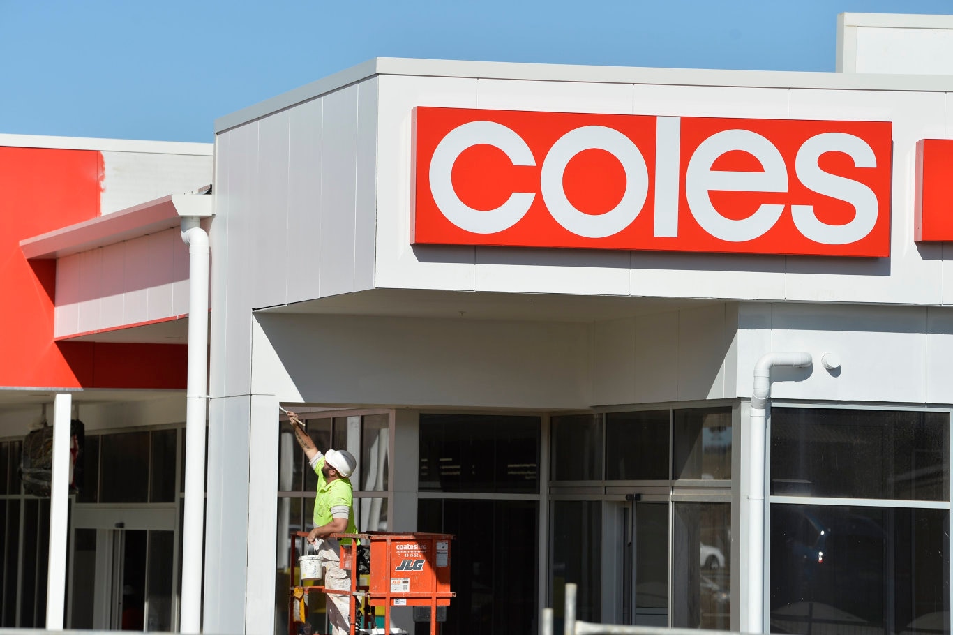 A Coles supermarket under construction in Glenvale, Wednesday, June 17, 2020. Picture: Kevin Farmer