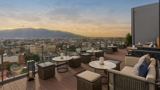 Rooftop bar at Melia Chiang Mai.