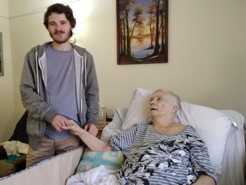 Rose Davies pictured with her grandson Daniel Lane. Picture: Supplied