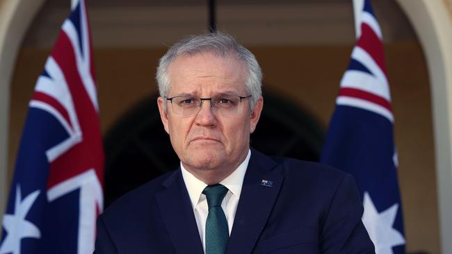 Scott Morrison in Canberra on Wednesday. Picture: Gary Ramage