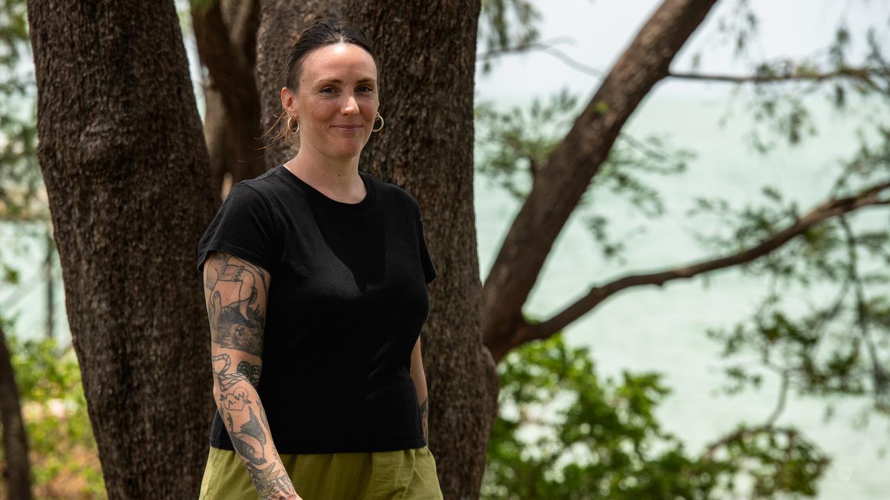 NT Greens Nightcliff candidate Kat McNamara said the domestic violence sector had emphasised the $180m was the “bare minimum” of funding needed to address the scale of the crisis. Picture: Pema Tamang Pakhrin