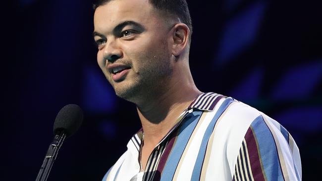 SYDNEY, AUSTRALIA - NOVEMBER 27: Guy Sebastian accepts the ARIA Award Song of The Year during the 33rd Annual ARIA Awards 2019 at The Star on November 27, 2019 in Sydney, Australia. (Photo by Mark Metcalfe/Getty Images)