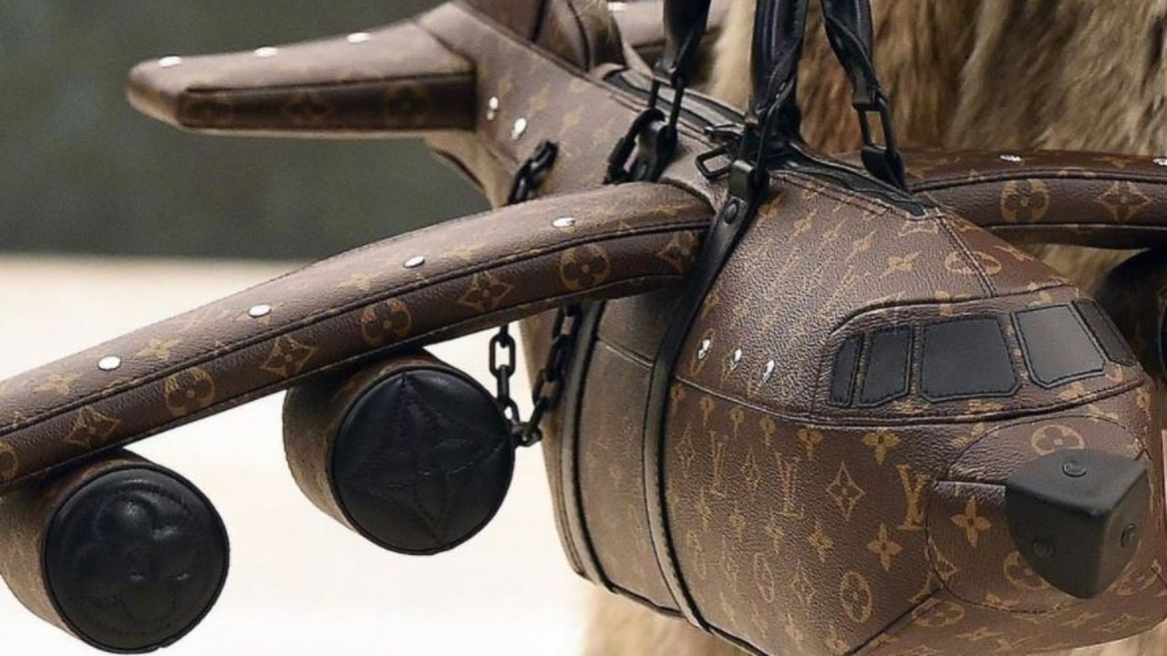 Louis Vuitton handbag modeled after US military plane