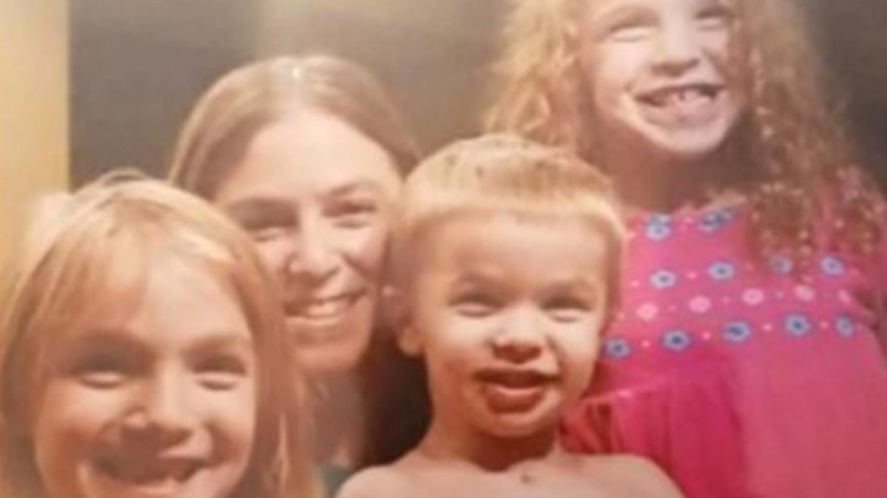 Ms Michaels, pictured with her three children, is now hoping for a fresh start in another state. Picture: GoFundMe.