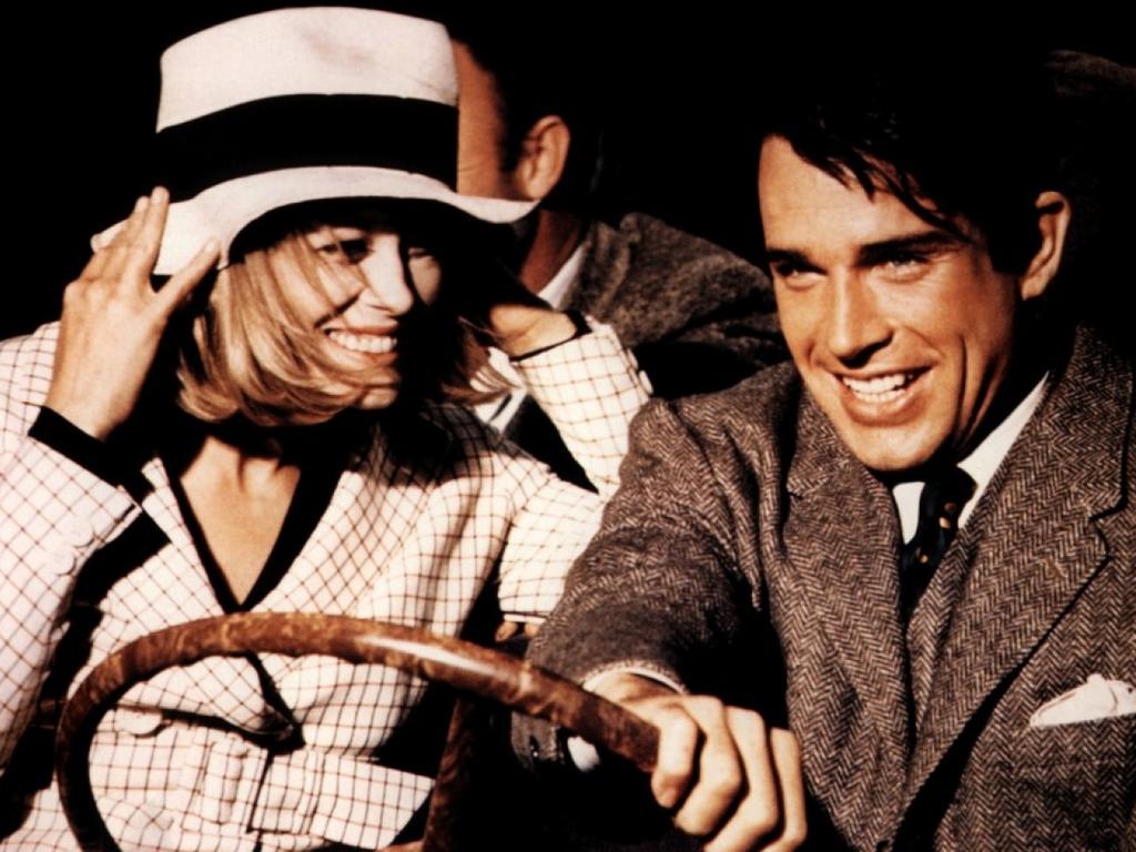 Dunaway and Warren Beatty in a scene from Bonnie and Clyde in 1967.