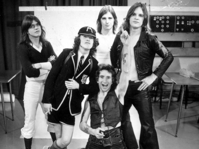 AC/DC with Bon Scott. Picture: Supplied.