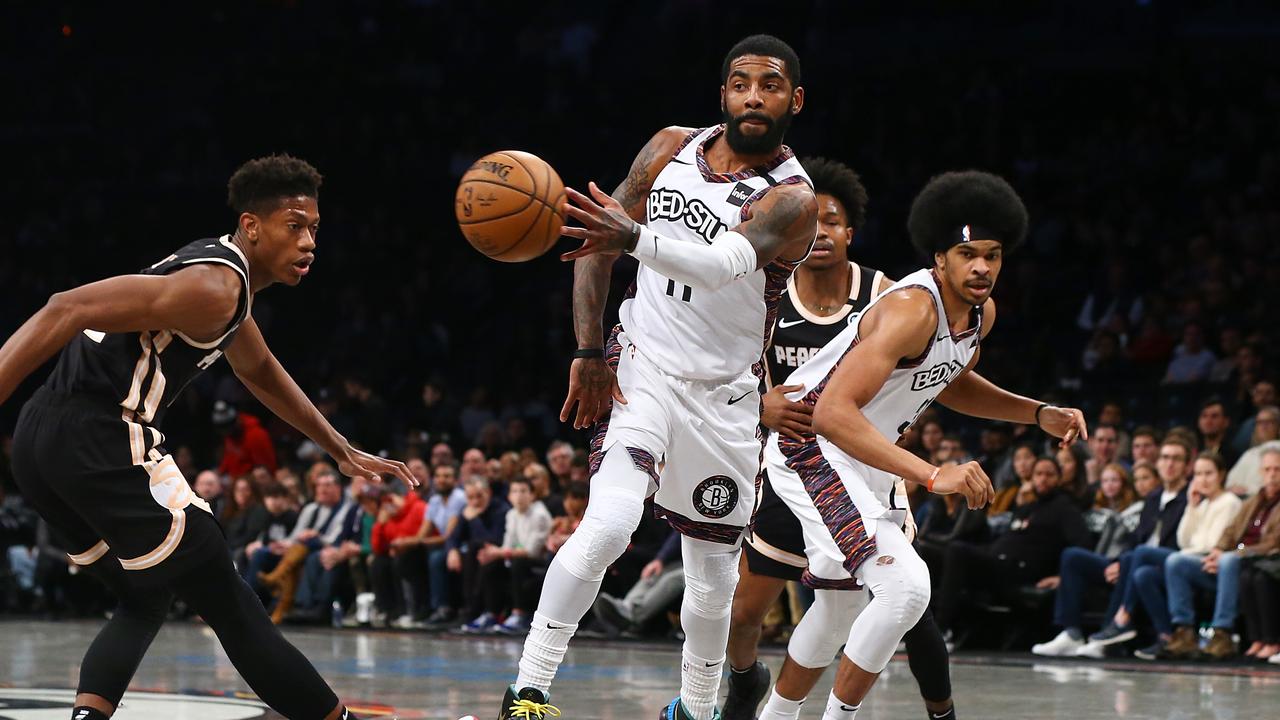 Kyrie Irving isn’t sold on the idea of restarting the NBA.