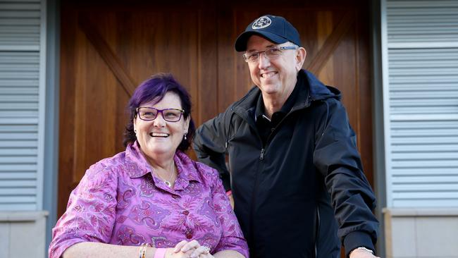 Peter Tighe with fellow Winx part owner Debbie Kepitis. Picture: Jonathan Ng