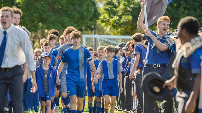 Churchie captain Luke O'Sullivan. GPS First XI football action from a round 8 spectacle between hosts Churchie and visitors TSS.