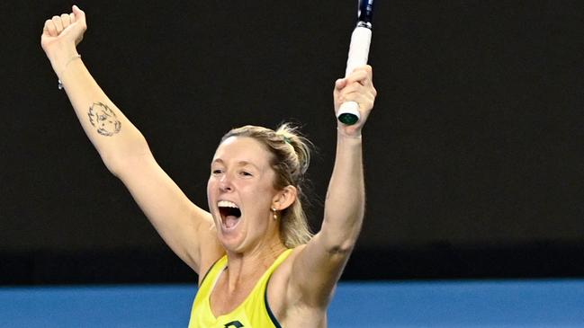Storm hunter has reflected how her happiness off court could have helped her qualify for Wimbledon. Picture: Lesley Martin / AFP